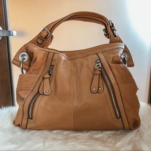 B. Makowsky Brown Leather Purse